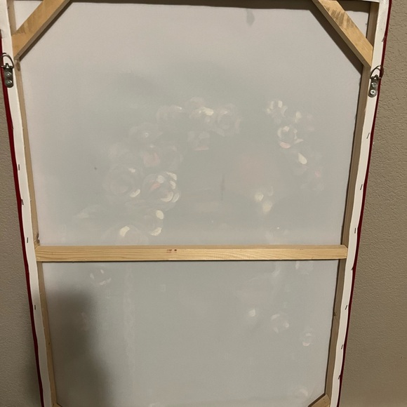 36x 24 canvas painting of woman with long braids wearing a floral crown. - Picture 4 of 4